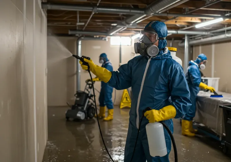 Basement Sanitization and Antimicrobial Treatment process in Carterville, MO